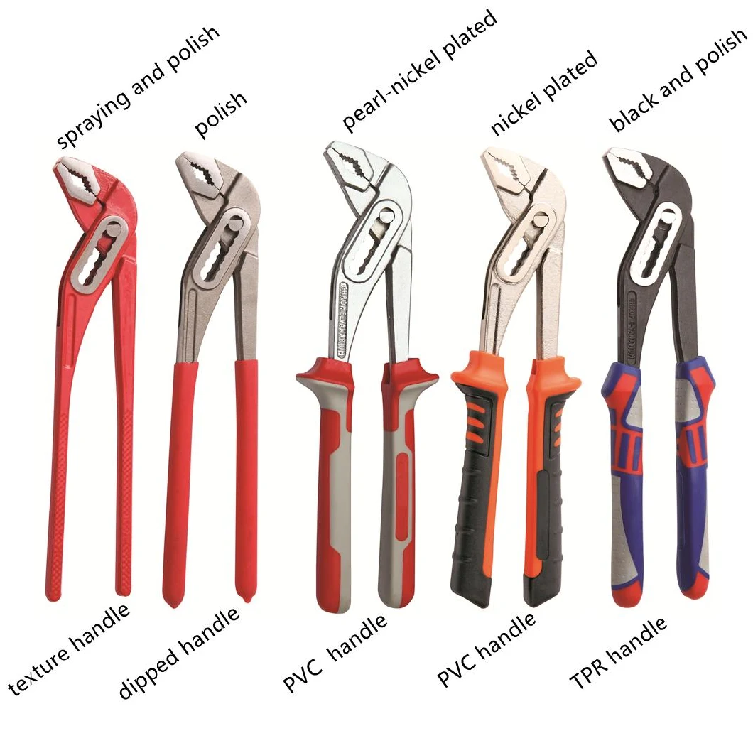 7.5&quot;10&quot;12&quot;,Made of Carbon Steel,CRV,Polish,Black,Chrome,Nicke or Pearl Nickel Plated, PVC or Dipped Handle,D3 Type, Pliers,Water Pump Pliers,Groove Joint Pliers