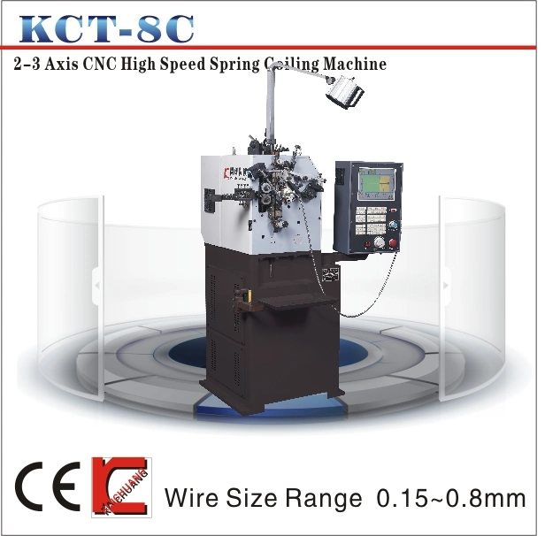 KCT-8C 0.1mm to 0.8mm CNC Compression Spring Coiling Machine &amp; Torsion Spring Coiling Machine