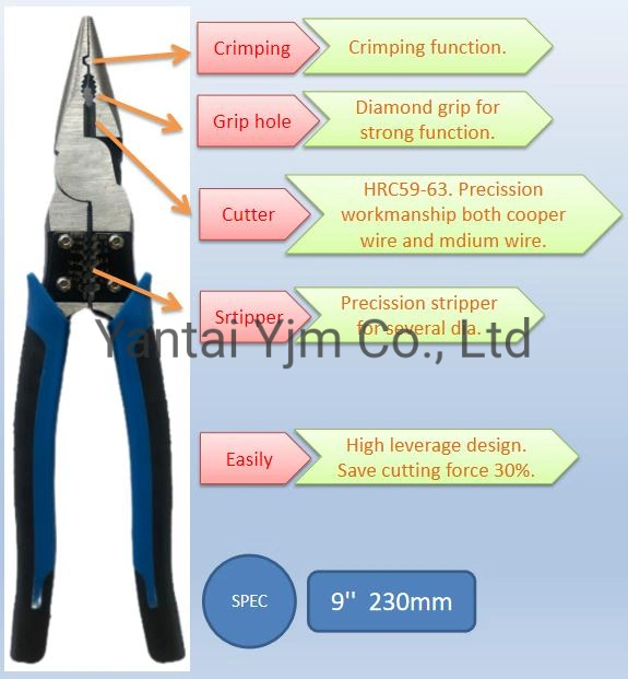 Multi-Functional Professional Pliers,CRV,Color,Nickel Plated,Local Blackening Process,Diagonal Cutting Pliers,Needle Nose Pliers,Electrician Set,Clamps,Tweezers