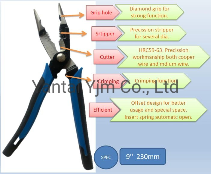 Multi-Functional Professional Pliers,CRV,Color,Nickel Plated,Local Blackening Process,Diagonal Cutting Pliers,Needle Nose Pliers,Electrician Set,Clamps,Tweezers