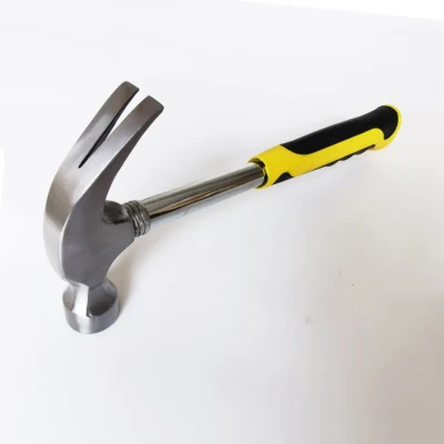 OEM Acceptable Carbon Steel American Type Claw Hammer with Metal Tube Handle