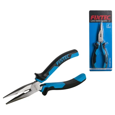 Fixtec Nose Pliers Long Needle Plier 6inch 8 Inch Multi Straight Sharp Long Nose Cutter Pliers