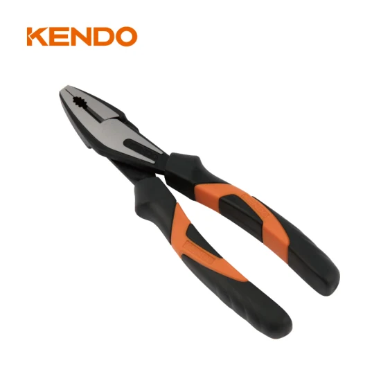 Kendo 8-Inch/200mm CRV Pearl Nickle Plated TPR Handle Long Needle Nose Plier