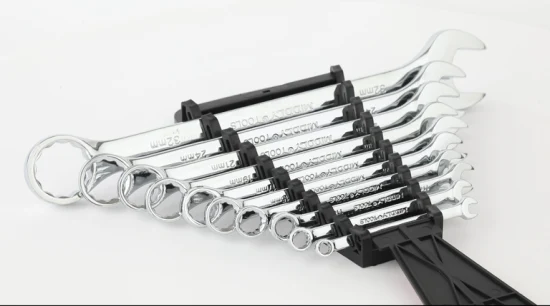 Middly Spanner/Wrench Set with Rack Organizer, Metric 8/10/12/14PCS Slide Card Wrench